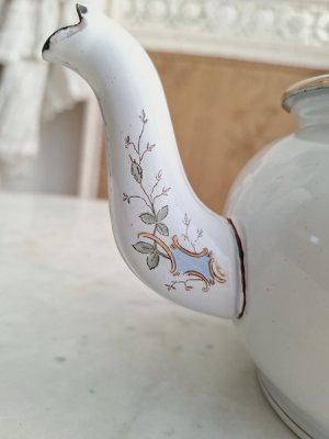 画像6: アンティーク手描き花柄ティーポット