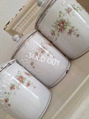 画像5: BFホーローすみれ柄キャニスター