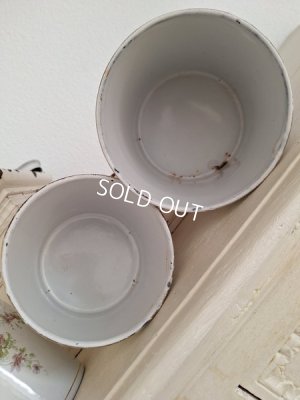 画像8: BFホーローすみれ柄キャニスター