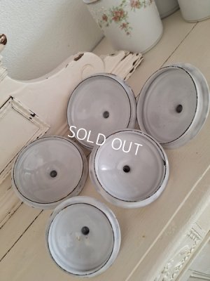 画像21: BFホーローすみれ柄キャニスター