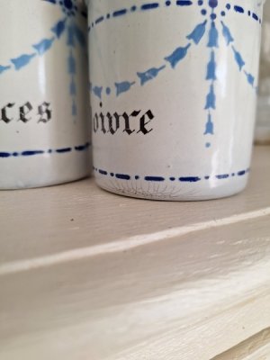 画像7: アンティークホーローキャニスター&セル缶、アリュメット缶