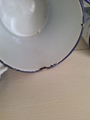 画像11: アンティークホーローキャニスター&セル缶、アリュメット缶