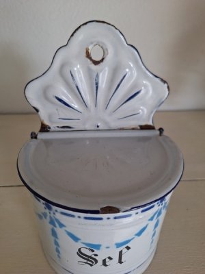 画像25: アンティークホーローキャニスター&セル缶、アリュメット缶