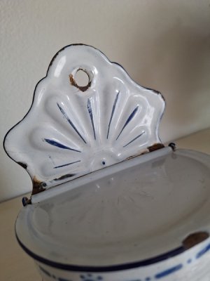 画像26: アンティークホーローキャニスター&セル缶、アリュメット缶