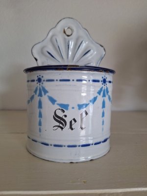 画像22: アンティークホーローキャニスター&セル缶、アリュメット缶