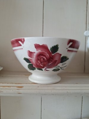 画像2: ディゴワンCIBONローズ柄カフェオレボウル