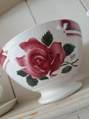 画像3: ディゴワンCIBONローズ柄カフェオレボウル