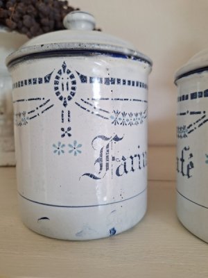 画像14: ホーローガーランド柄キャニスター3P