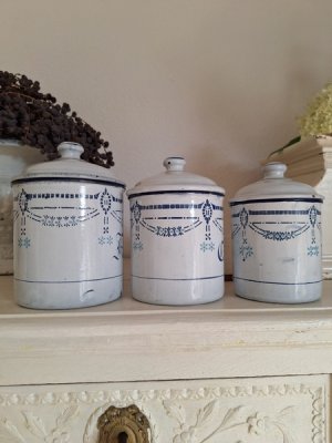 画像19: ホーローガーランド柄キャニスター3P