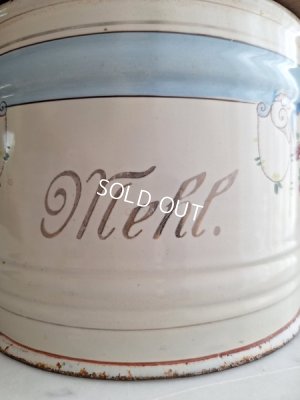 画像3: アンティークホーローフラワー缶