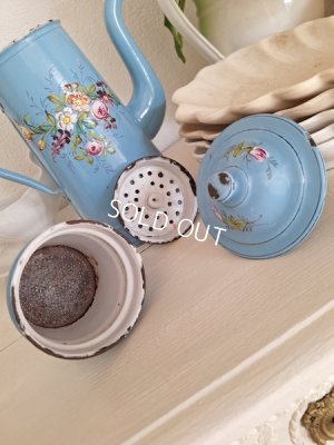 画像4: アンティークホーロー手描きコーヒーポット