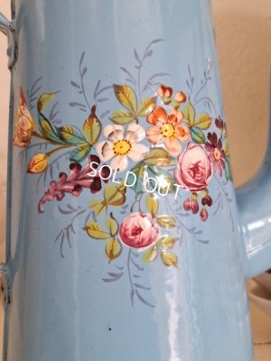 画像3: アンティークホーロー手描きコーヒーポット