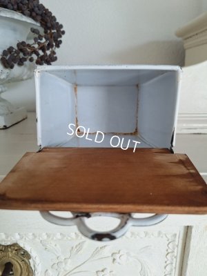 画像9: アンティークホーローフラワー缶