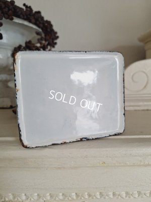 画像10: アンティークホーローフラワー缶