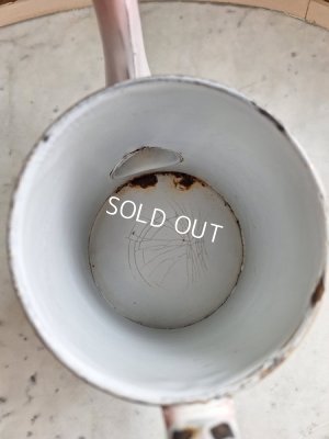 画像9: アンティークホーロー花柄ポット