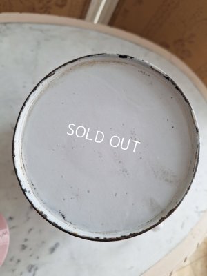 画像10: アンティークホーロー花柄ポット