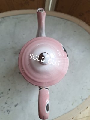 画像8: アンティークホーロー花柄ポット