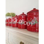 画像: エトワール社すみれ柄キャニスター　