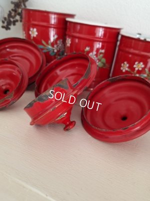 画像12: エトワール社すみれ柄キャニスター　