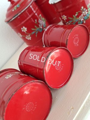 画像19: エトワール社すみれ柄キャニスター　