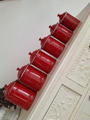 画像21: エトワール社すみれ柄キャニスター　