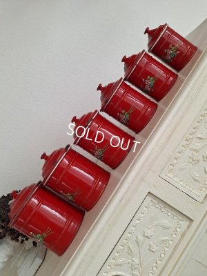 画像22: エトワール社すみれ柄キャニスター　