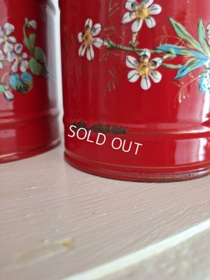 画像24: エトワール社すみれ柄キャニスター　