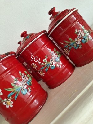 画像2: エトワール社すみれ柄キャニスター　