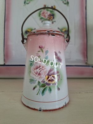 画像8: Japyピンクぼかしローズとパンジー柄ミルクキャリー