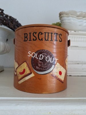 画像17: 木製ビスケットボックス