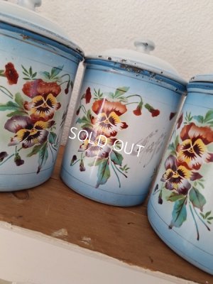 画像3: Japyダブルパンジー柄キャニスター