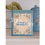 画像: ピンク柄ティン製キャニスター