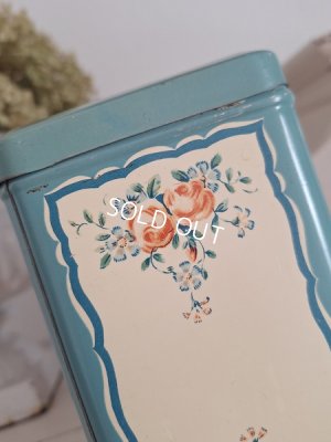 画像13: ピンク柄ティン製キャニスター