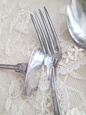 画像9: シルバープレートうさぎのカトラリーセット