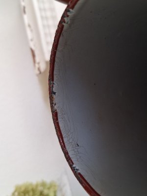 画像14: ホーロー手描きローズ柄コーヒーポット