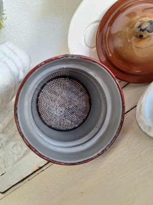 画像16: ホーロー手描きローズ柄コーヒーポット