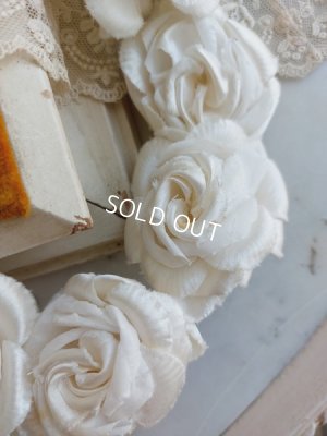 画像6: アンティーク布花冠