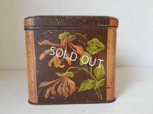 画像6: アンティークローズ柄ティンバスケット缶