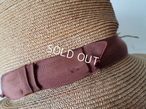 画像10: 布花付ストローハット