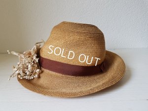 画像7: 布花付ストローハット