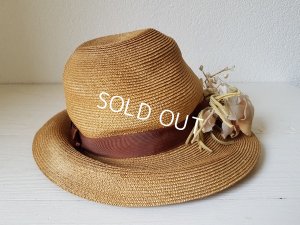 画像5: 布花付ストローハット