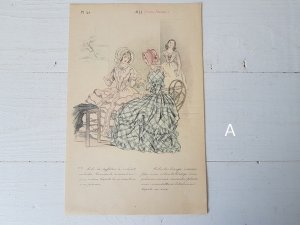 画像2: アンティークファッションモード画ABC