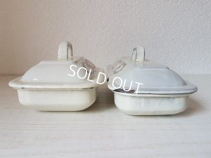 画像8: ホーローローズと勿忘草柄ソープディッシュセット