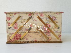 画像11: 花柄カルトナージュソーイングボックス