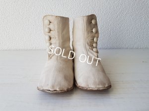 画像2: ヴィクトリアン白いボタンアップシューズ