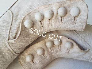 画像7: ヴィクトリアン白いボタンアップシューズ