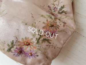 画像4: 手描き花柄シルクバッグ