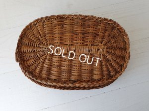 画像12: フレンチアンティークファブリックバスケット