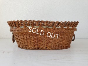 画像6: フレンチアンティークファブリックバスケット