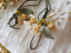 画像7: アンティ―クワックスフラワーティアラ